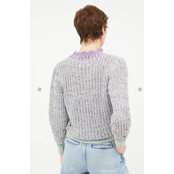 Isabel Marant Latiya Multicolor Ribbed Long Sleeve Pullover Sweater Size 40 - Picture 5 of 15